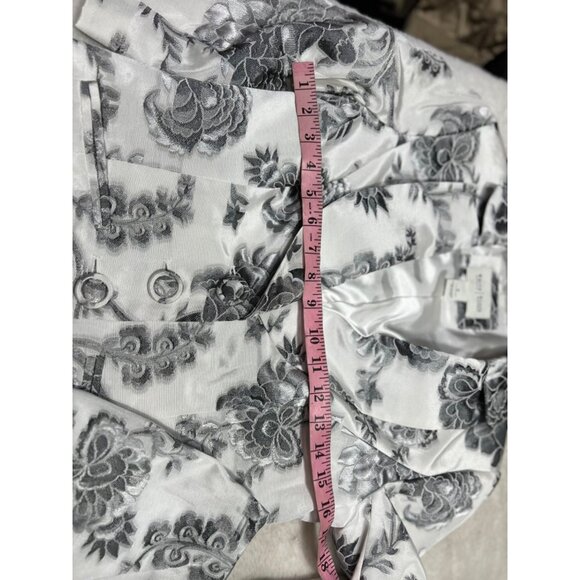 White House Black Market Floral Blazer & Pencil Skirt Set Elegant Formal Wear Wh - Picture 8 of 12